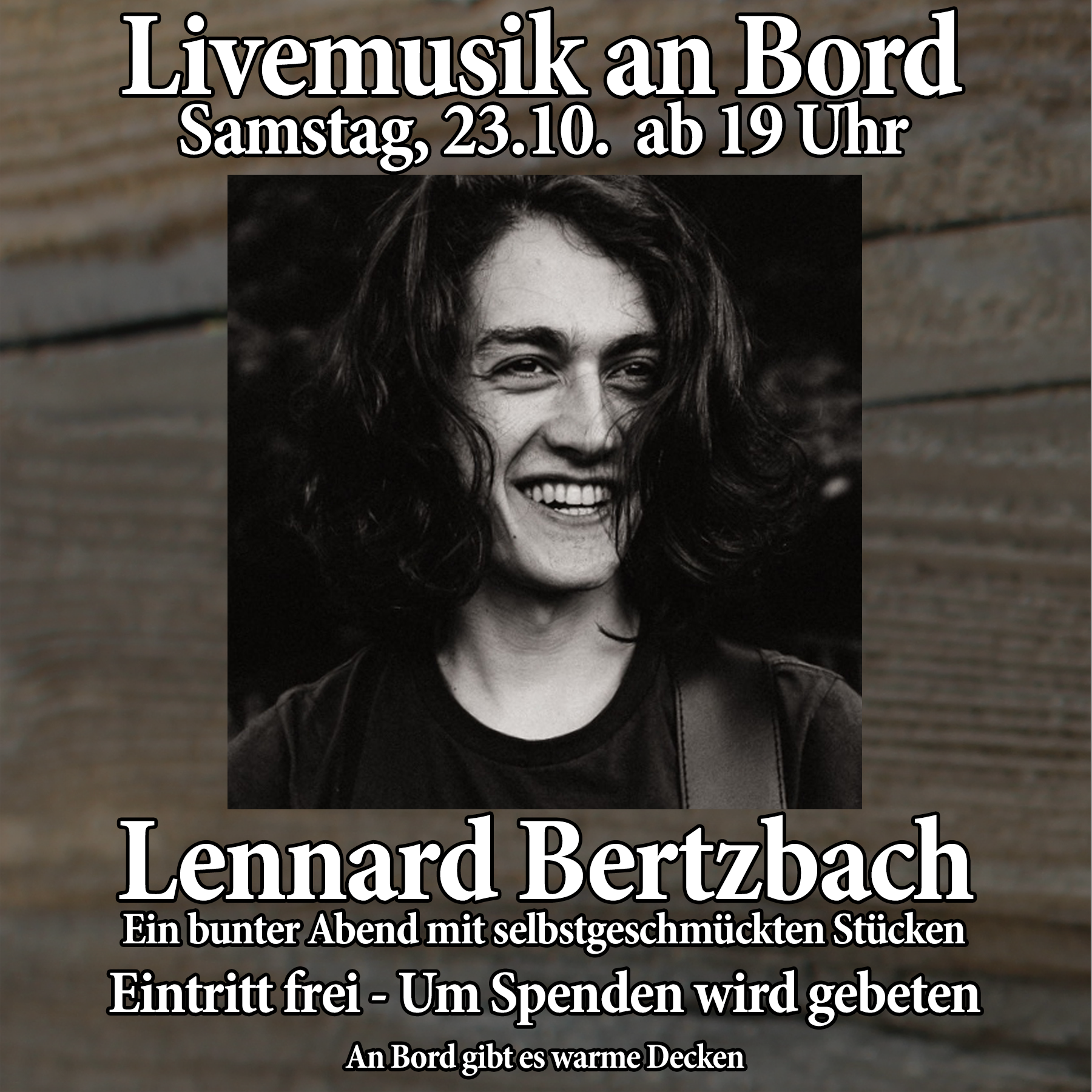 Konzert von Lennard Bertzbach Live an Deck