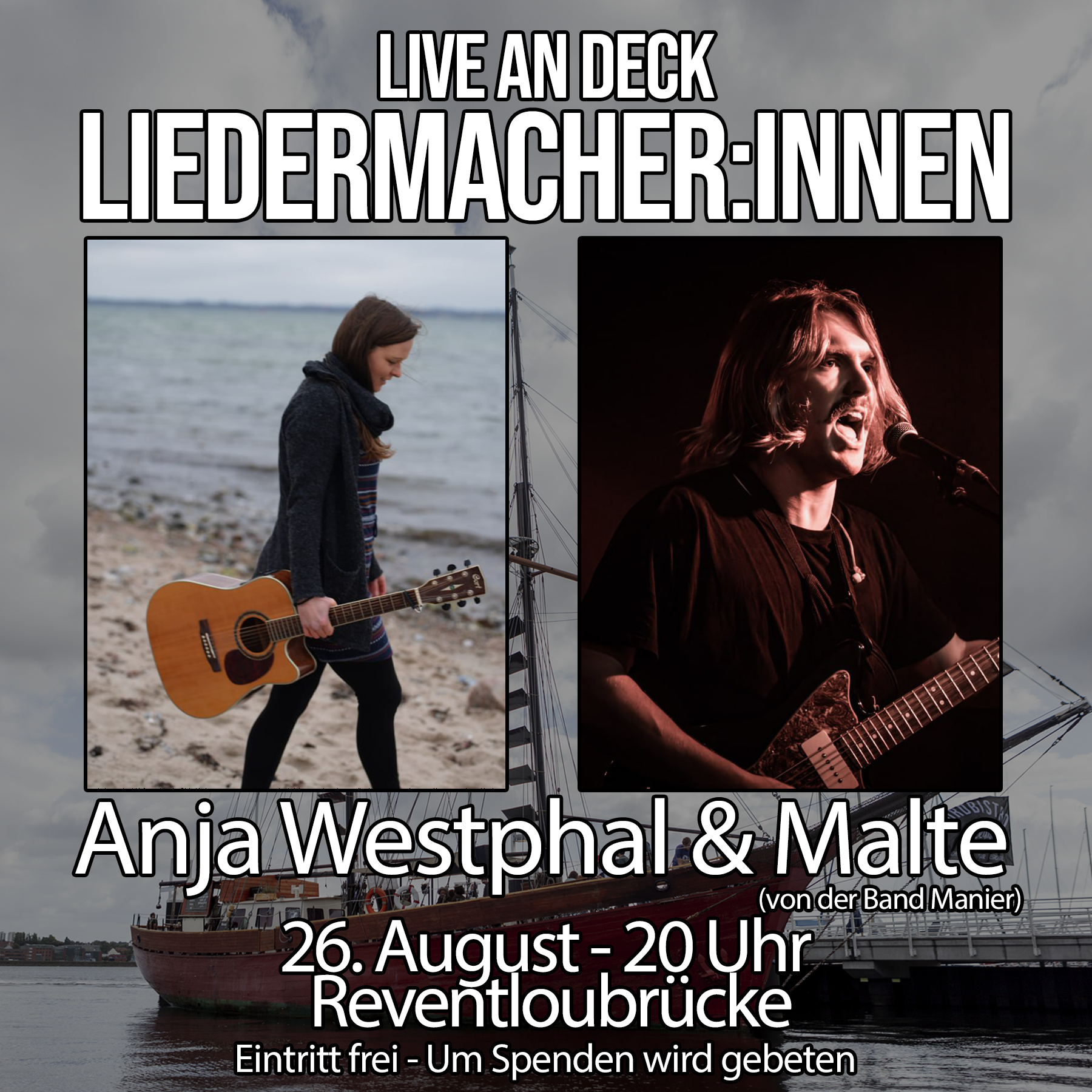 Liedermacher:innen Anja Westpfahl & Malte